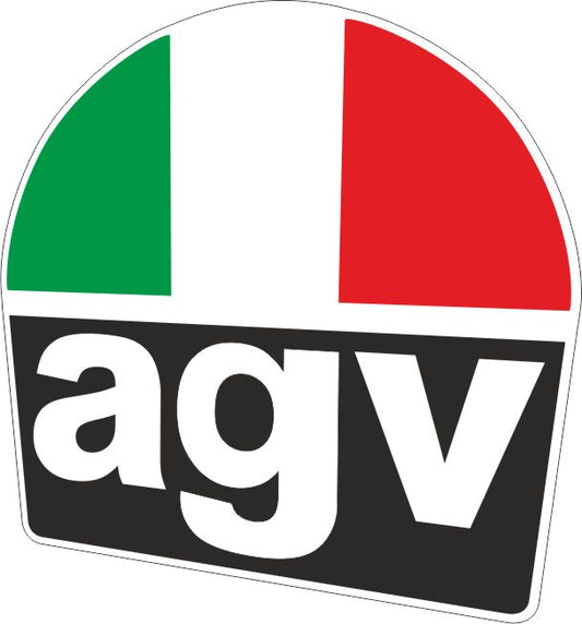 Retro AGV Helmet sticker 4 pack